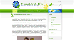 Desktop Screenshot of centrumzdravehozivota.sk