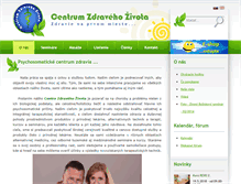 Tablet Screenshot of centrumzdravehozivota.sk